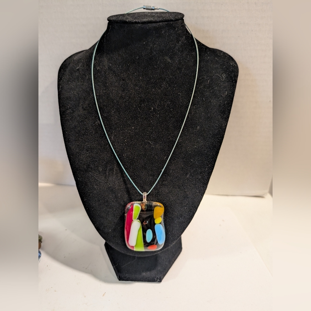 Fused Glass Pendant.